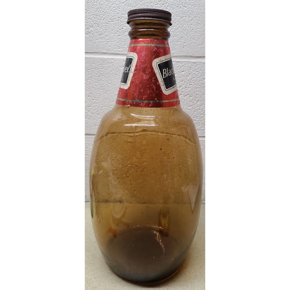 Black Label Beet Glass Store Display Advertising Bottle 18" Tall Mancave - Picture 3 of 6